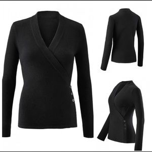 Black CABi ballet sweater XL